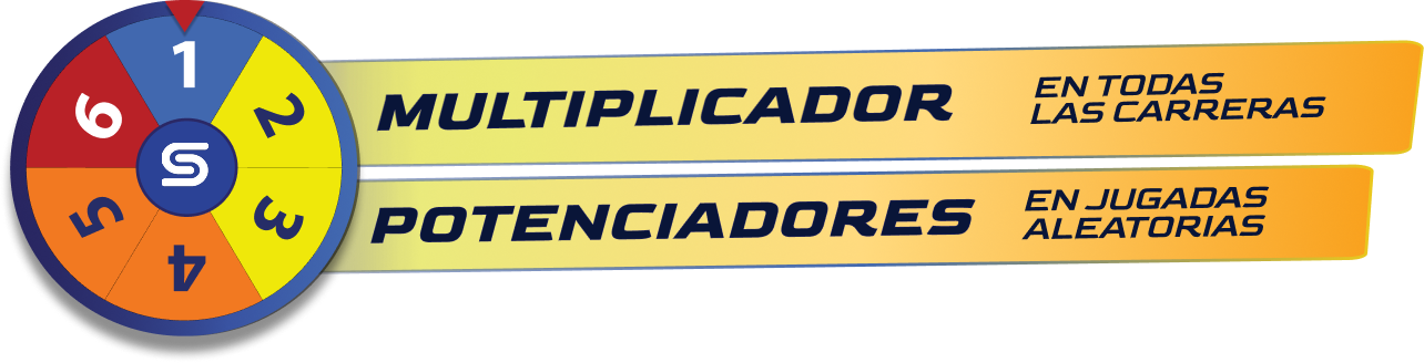 Ruleta Multiplicadora SOLL — Multiplicador en todas las carreras y Potenciadores en jugadas aleatorias